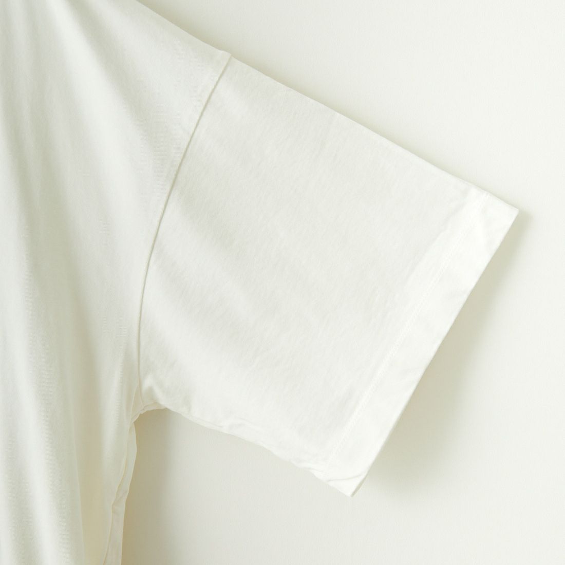 ATELIER BETON [アトリエベトン] ドライクロスビッグプリントTシャツ [241-32M] WHITE &&モデル身長：179cm 着用サイズ：4&&