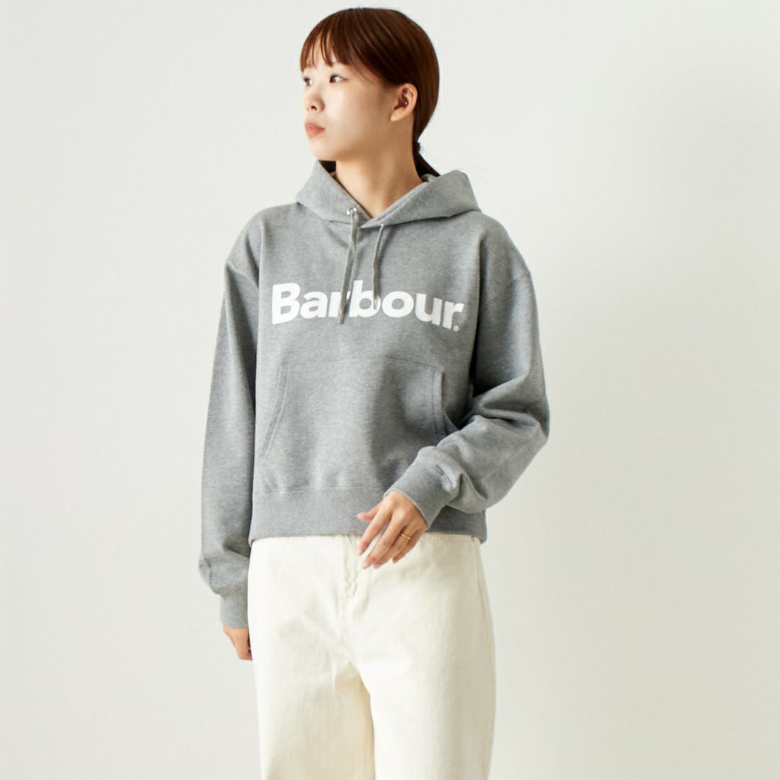 Barbour [バブアー] BARBOURロゴ スウェットフードパーカー [241LOLG002]