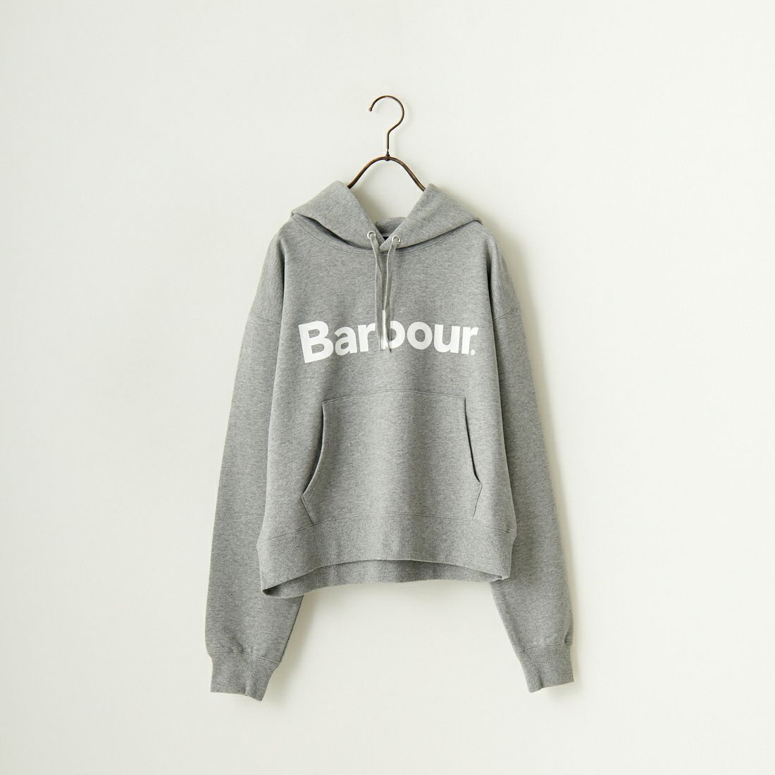 Barbour [バブアー] BARBOURロゴ スウェットフードパーカー [241LOLG002] H.GREY