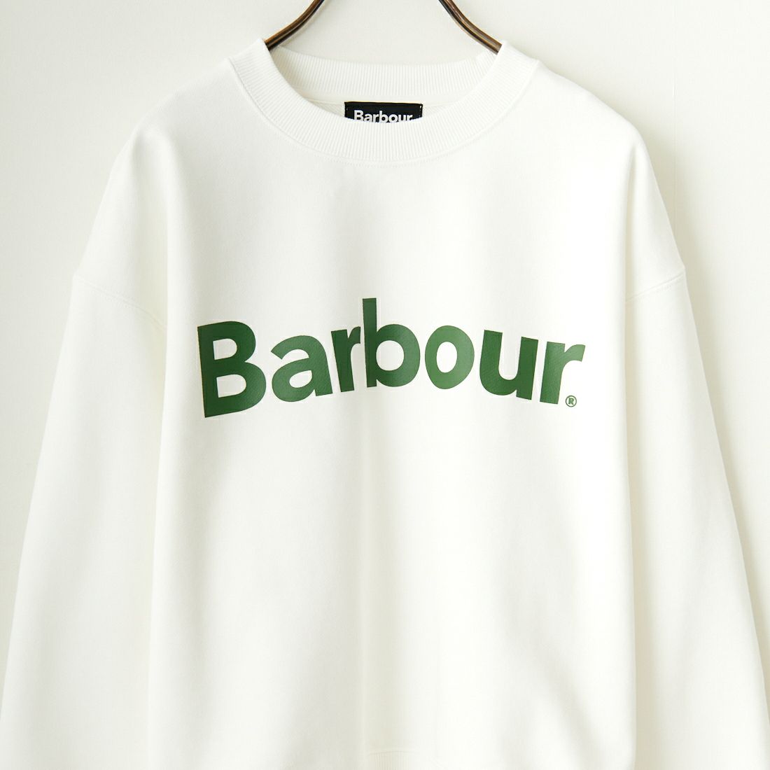 Barbour [バブアー] BARBOURロゴ クルーネックスウェット [241LOLG001] IVORY