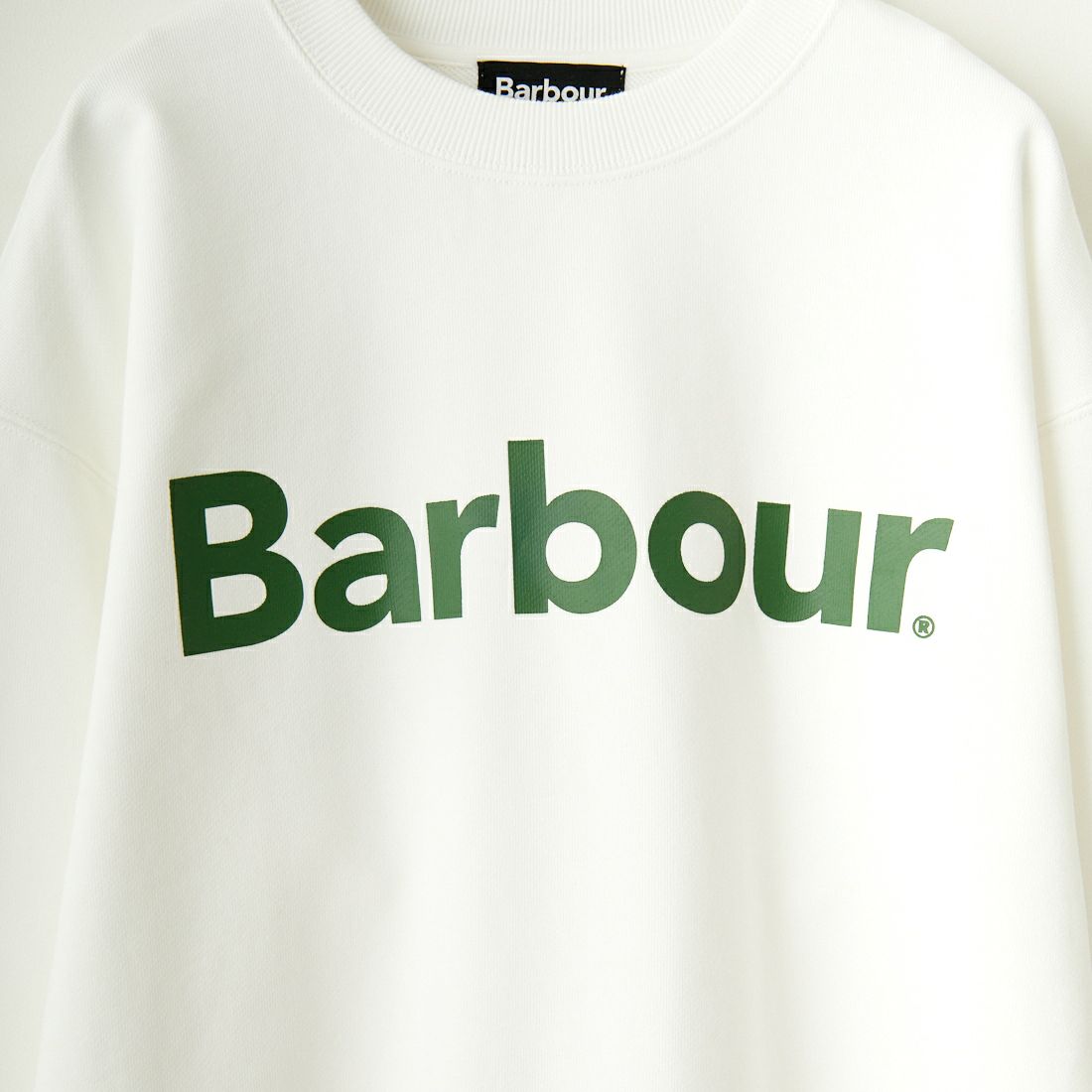 Barbour [バブアー] BARBOURロゴ クルーネックスウェット [241LOLG001] IVORY