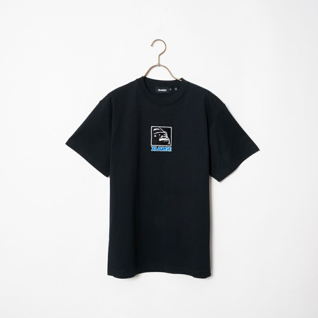 XLARGE [エクストララージ] スクエア刺繍ロゴTシャツ [101241011023] BLACK