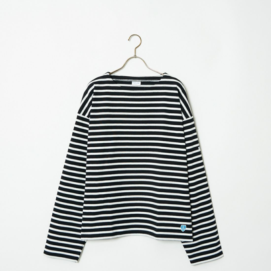 ORCIVAL [オーシバル] ショート丈ボーダープルオーバー [B264] BLACK/WHIT