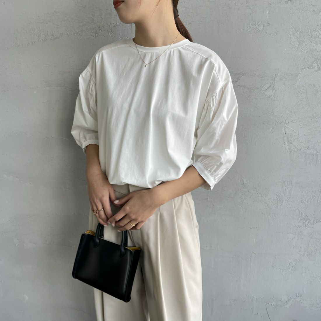 02 OFF&&モデル身長：165cm 着用サイズ：F&&