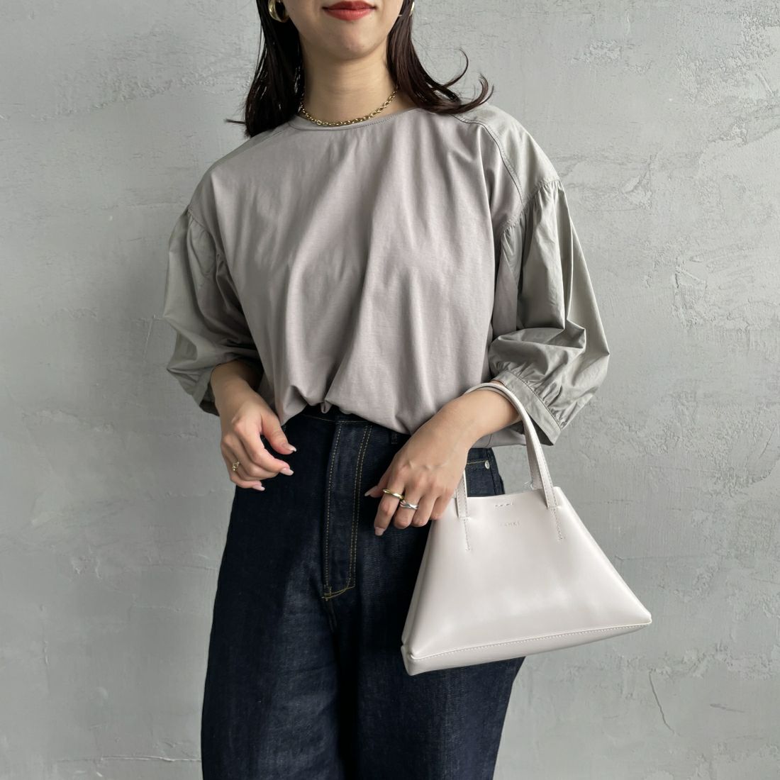07 GRAY&&モデル身長：163cm 着用サイズ：F&&