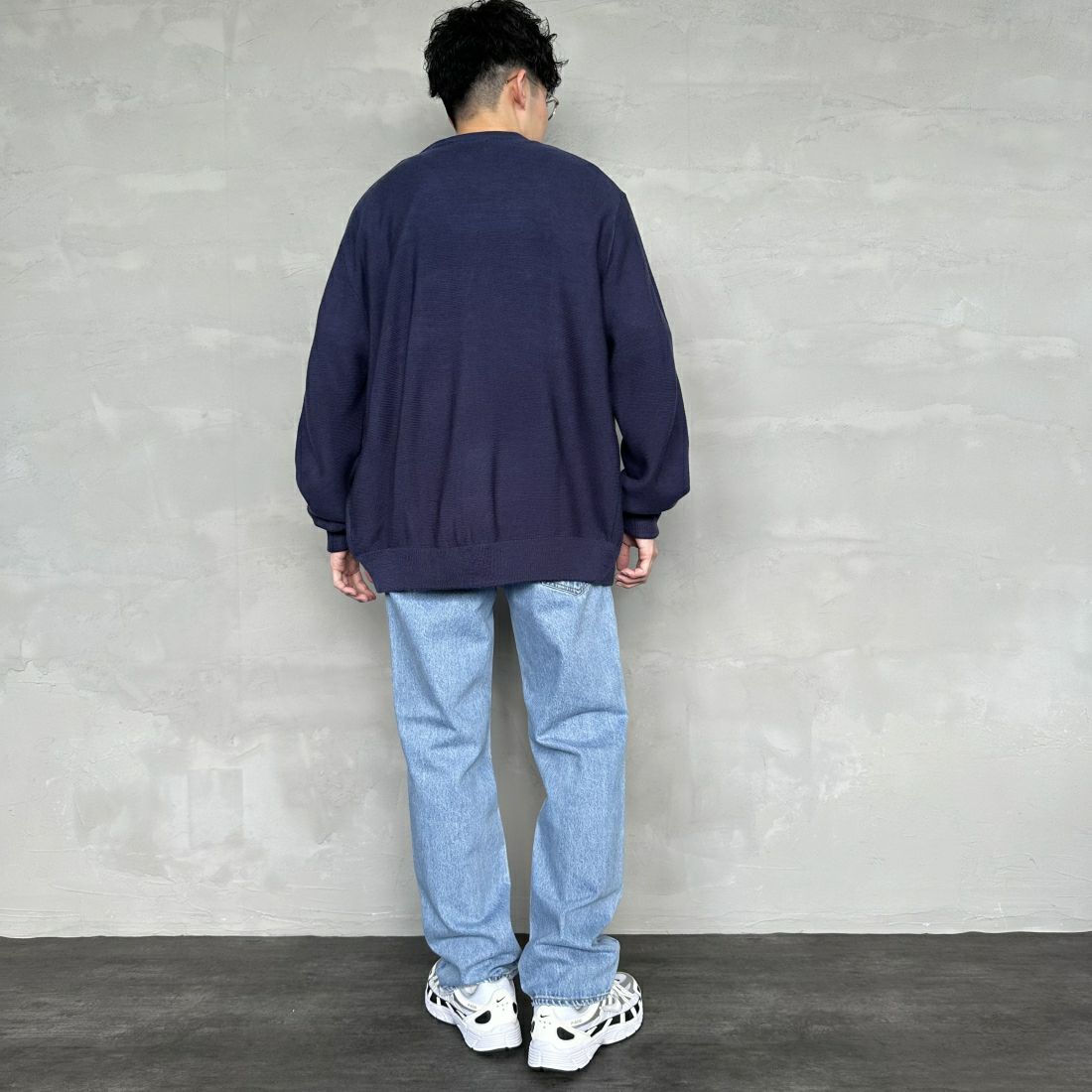 NEEDBY heritage [ニードバイヘリテージ] 別注 JOE ストレートデニム [JOE-JF] LBD &&モデル身長：168cm 着用サイズ：28&&
