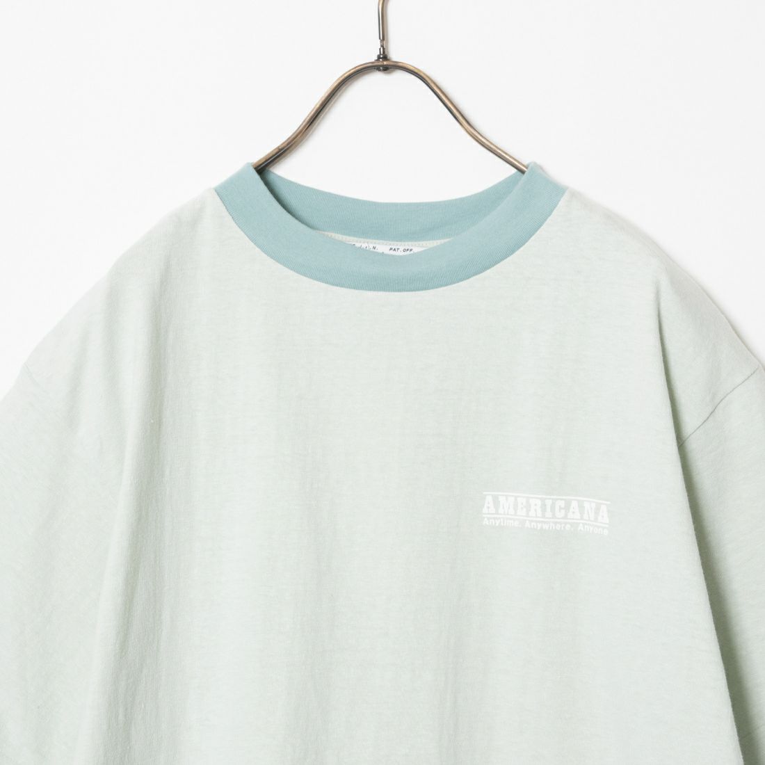 Americana [アメリカーナ] ショートスリーブ リンガーTシャツ [BRF-701A-3] ﾐﾝﾄ