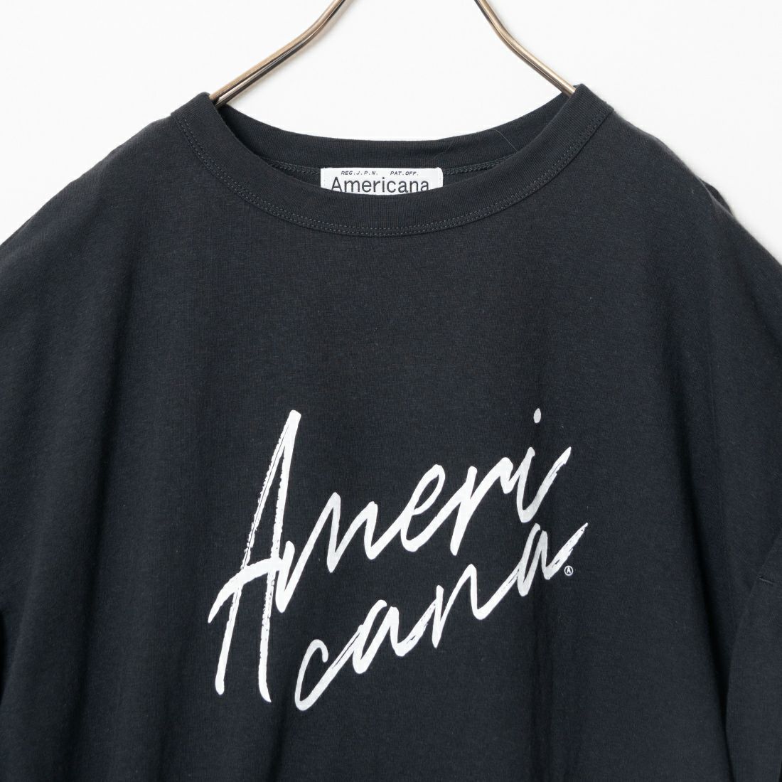 Americana [アメリカーナ] ロールアップスリーブTシャツ [BRF-M-689A-1] ｽﾐｸﾛ