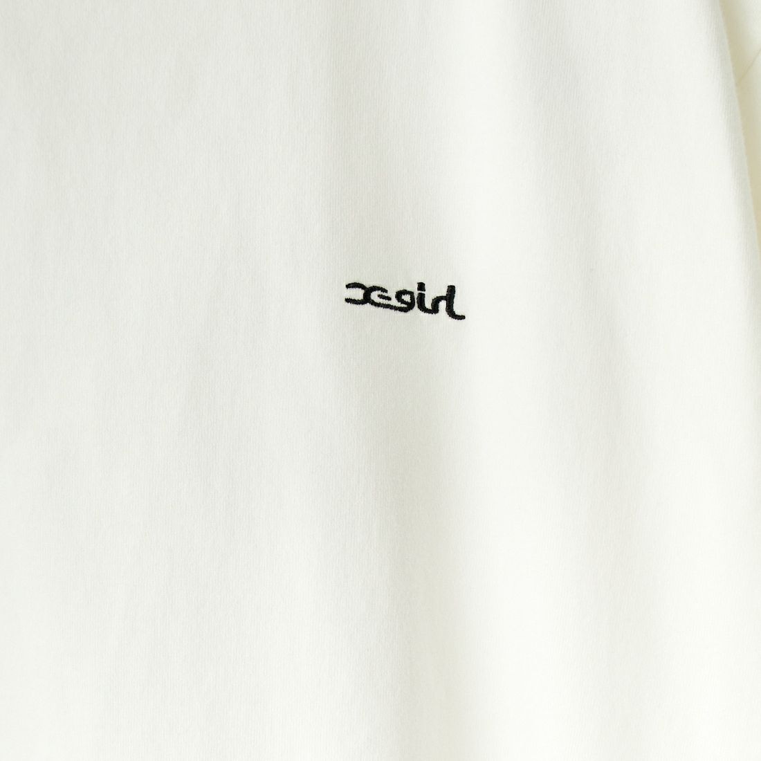 X-girl [エックスガール] フェイスロゴTシャツ [105241011025] WHITE