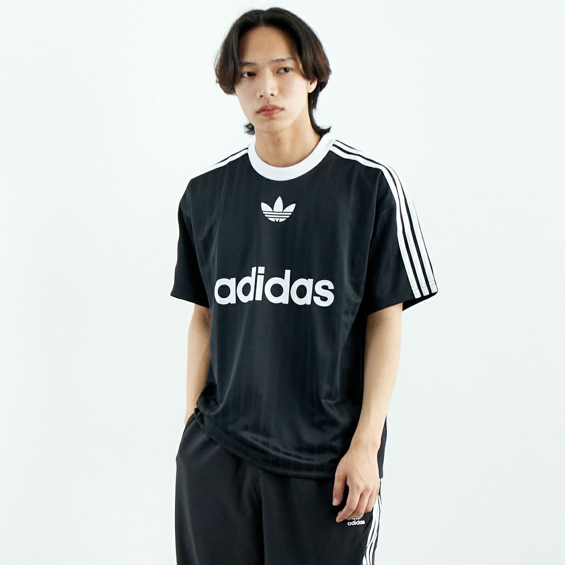 adidas Originals [アディダス オリジナルス] ショートスリーブTシャツ [KMA93] IU2341 &&モデル身長：179cm 着用サイズ：L&&