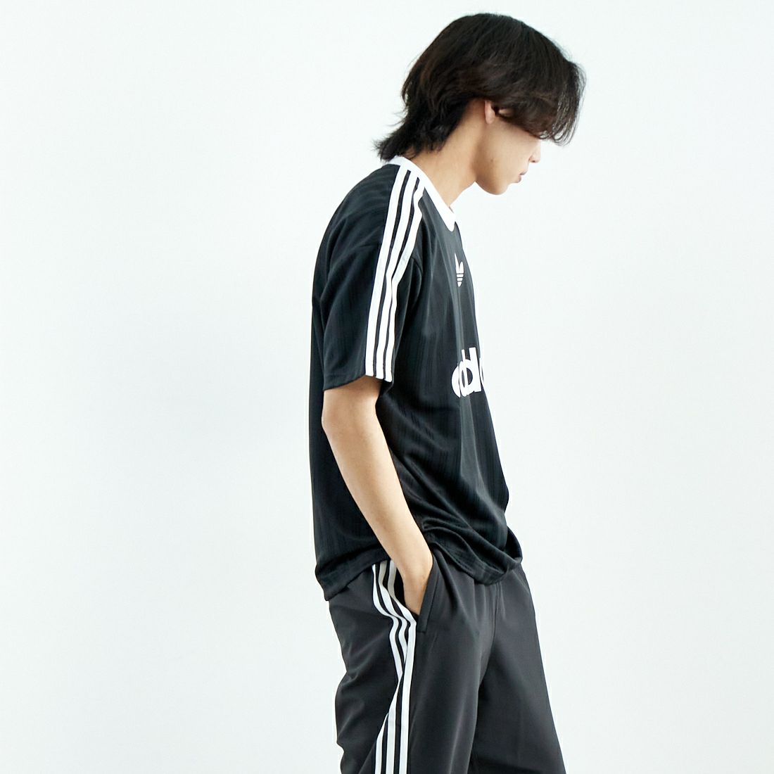 adidas Originals [アディダス オリジナルス] ショートスリーブTシャツ [KMA93] IU2341 &&モデル身長：179cm 着用サイズ：L&&