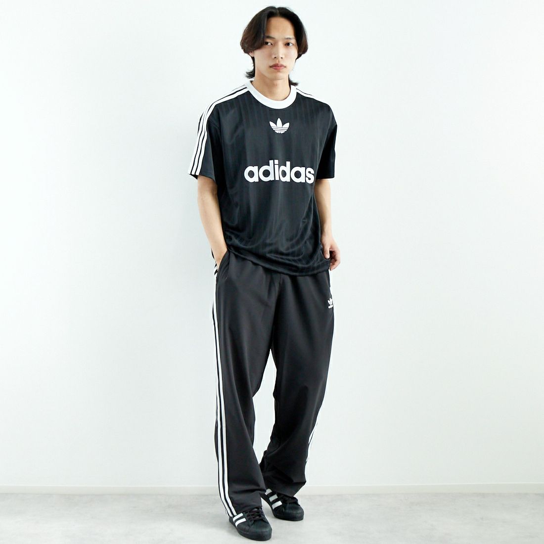 adidas Originals [アディダス オリジナルス] ショートスリーブTシャツ [KMA93] IU2341 &&モデル身長：179cm 着用サイズ：L&&