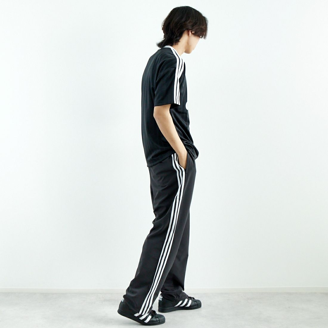 adidas Originals [アディダス オリジナルス] ショートスリーブTシャツ [KMA93] IU2341 &&モデル身長：179cm 着用サイズ：L&&
