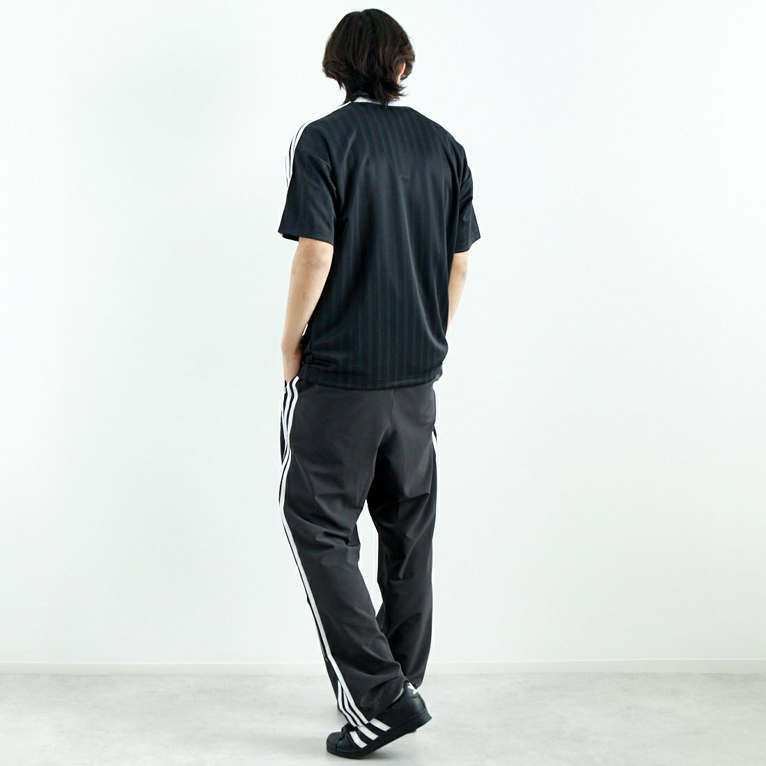 adidas Originals [アディダス オリジナルス] ショートスリーブTシャツ [KMA93] IU2341 &&モデル身長：179cm 着用サイズ：L&&