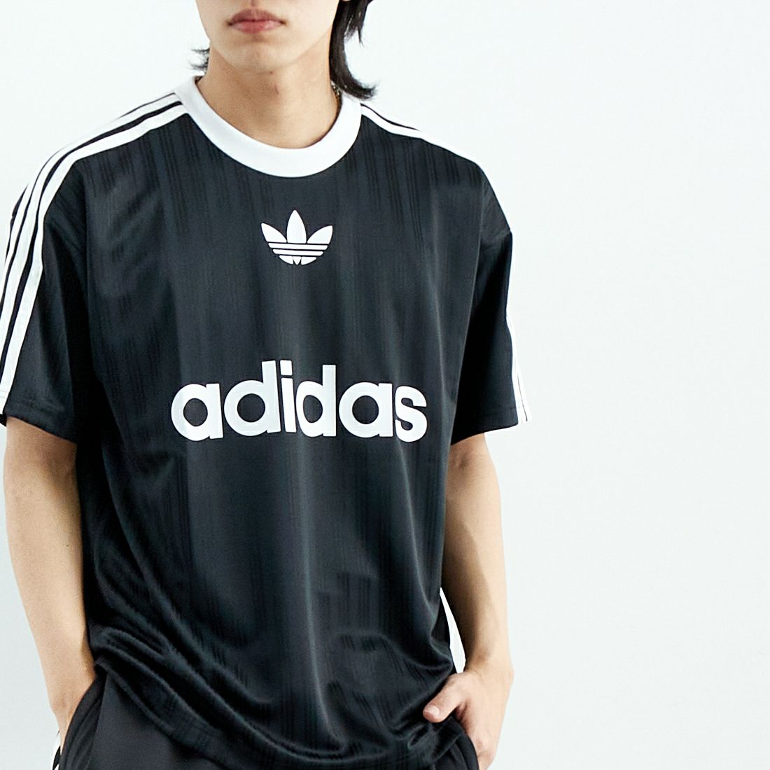 adidas Originals [アディダス オリジナルス] ショートスリーブTシャツ [KMA93] IU2341 &&モデル身長：179cm 着用サイズ：L&&