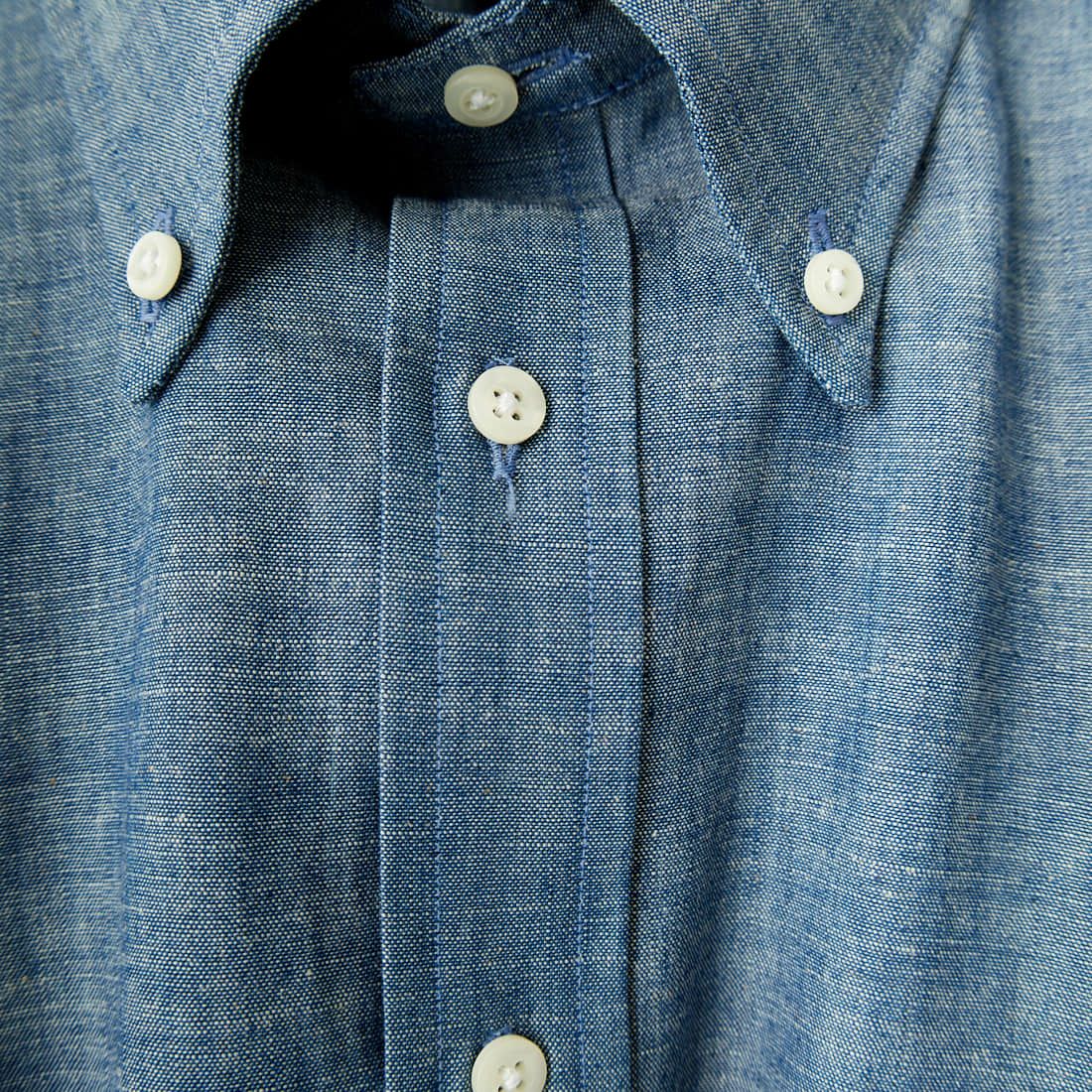 INDIVIDUALIZED SHIRTS [インディビジュアライズド シャツ] 別注 デニムツイルシャツ [IS200016000-M-JF] S22NTO-L