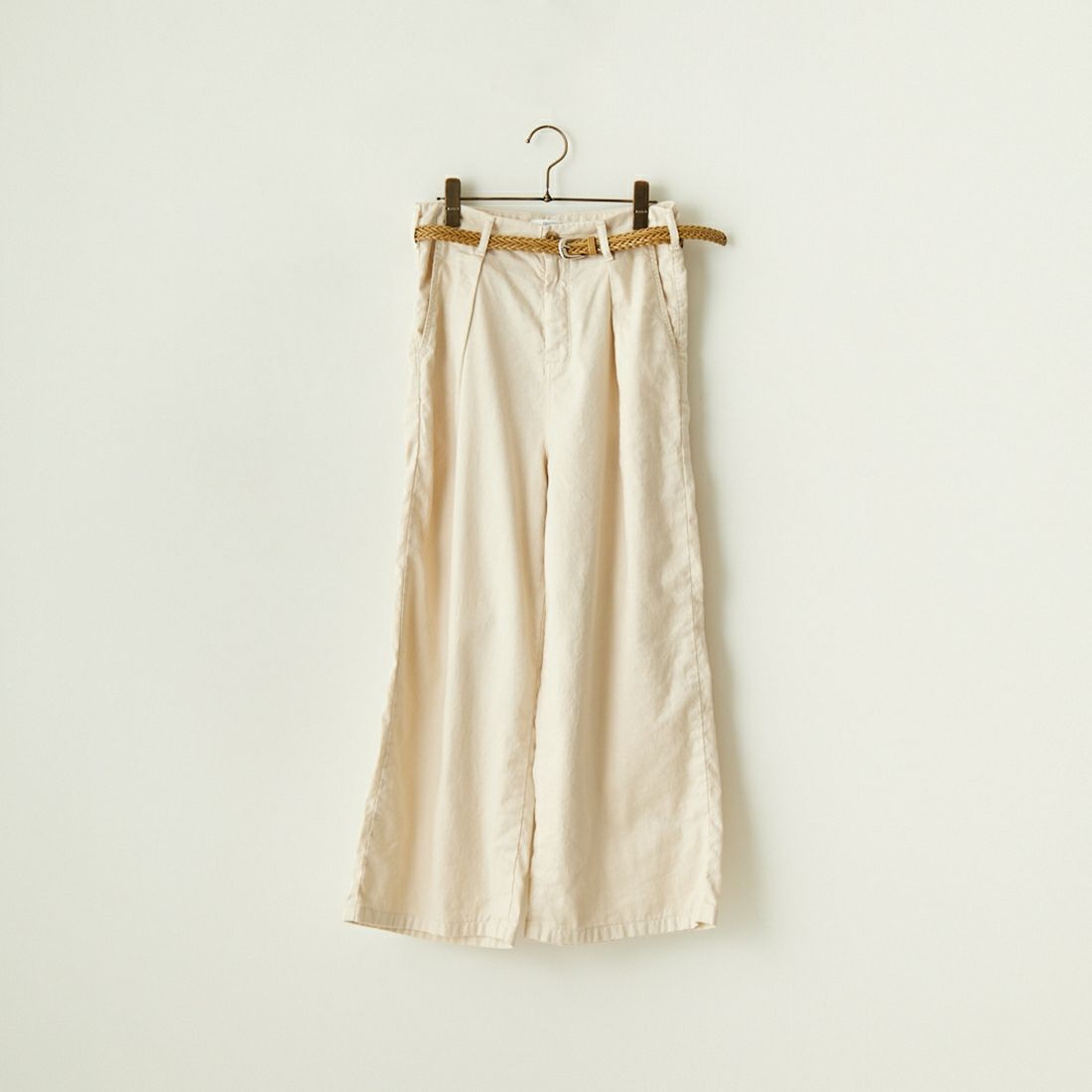 SOMETHING [サムシング] 別注 ベルト付きタックワイドパンツ [SN765S-JF] 9434 IVORY