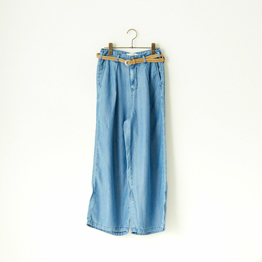 SOMETHING [サムシング] 別注 ベルト付きタックワイドパンツ [SN765S-JF] 9498 DENIM