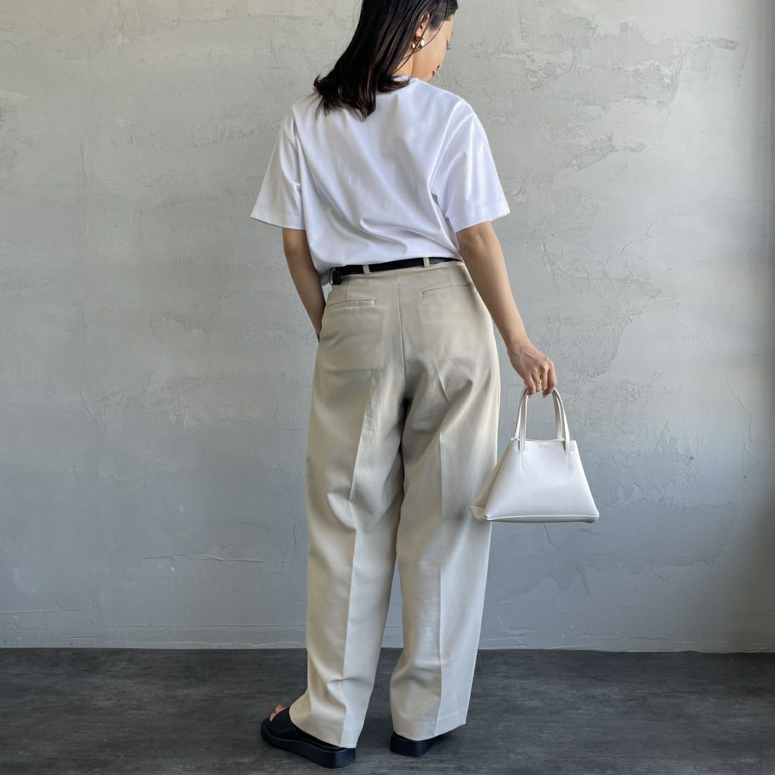 TATRAS [タトラス] ANICETO/アニチェート Tシャツ [MTAT24S8261-M] WHITE &&モデル身長：163cm 着用サイズ：1&&