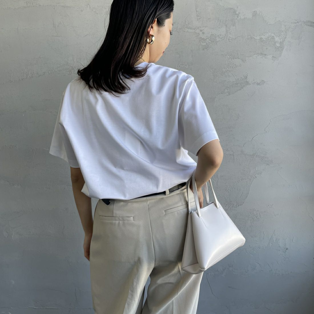 TATRAS [タトラス] ANICETO/アニチェート Tシャツ [MTAT24S8261-M] WHITE &&モデル身長：163cm 着用サイズ：1&&