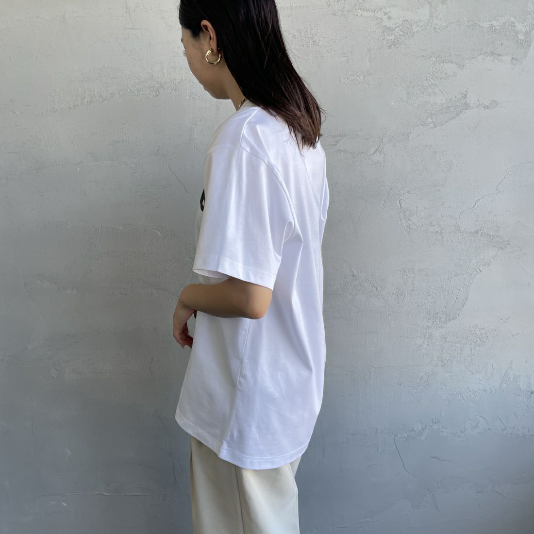 TATRAS [タトラス] ANICETO/アニチェート Tシャツ [MTAT24S8261-M] WHITE &&モデル身長：163cm 着用サイズ：1&&