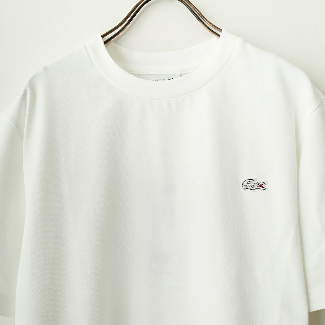 LACOSTE [ラコステ] クルーネックTシャツ [TH5582] 001 WHITE