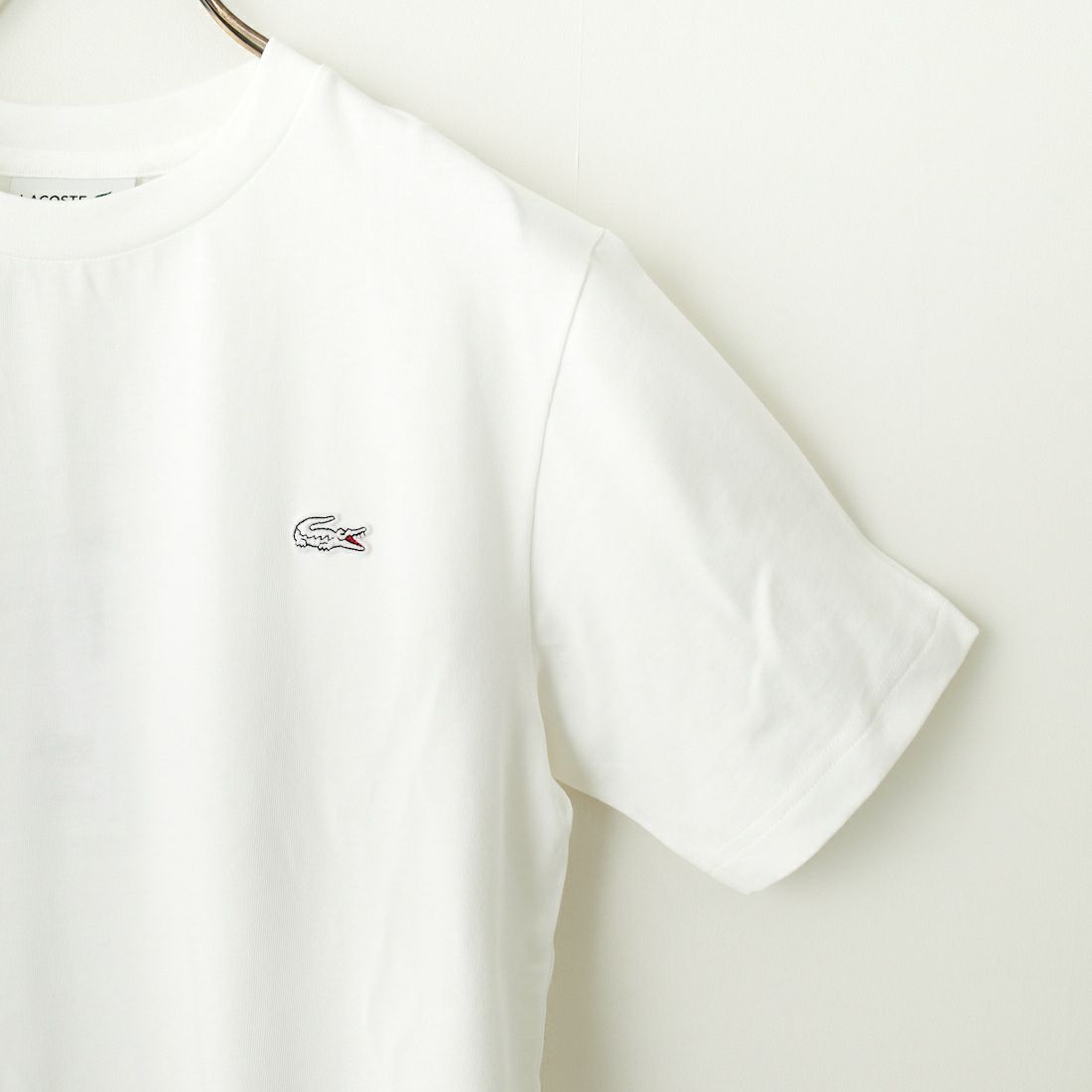 LACOSTE [ラコステ] クルーネックTシャツ [TH5582] 001 WHITE