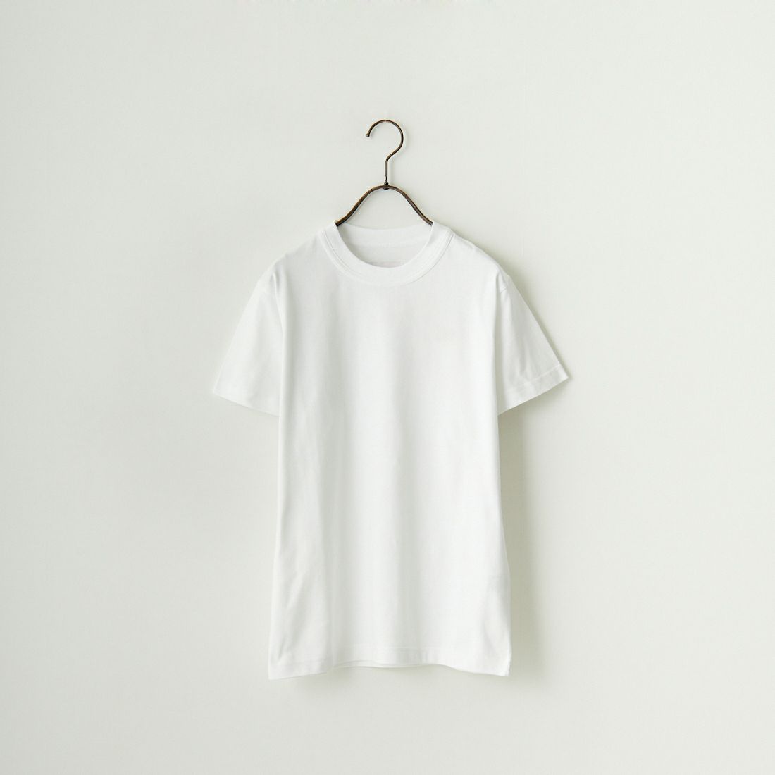 ALLUMER [アリュメール] ダブルバインダークルーネックTシャツ [8241718] 900 WHITE