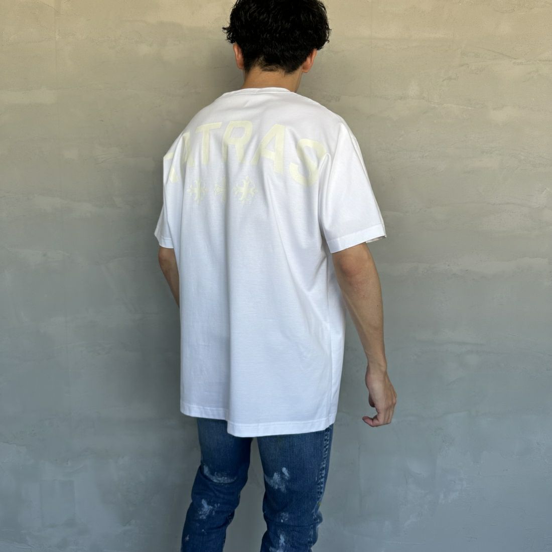 TATRAS [タトラス] EION/エイオン クルーネックTシャツ [MTAT24S8239-M] WHITE &&モデル身長：168cm 着用サイズ：3&&