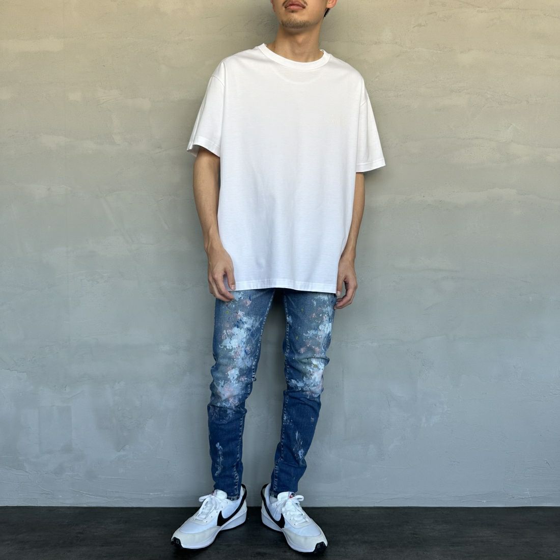 TATRAS [タトラス] EION/エイオン クルーネックTシャツ [MTAT24S8239-M] WHITE &&モデル身長：168cm 着用サイズ：3&&