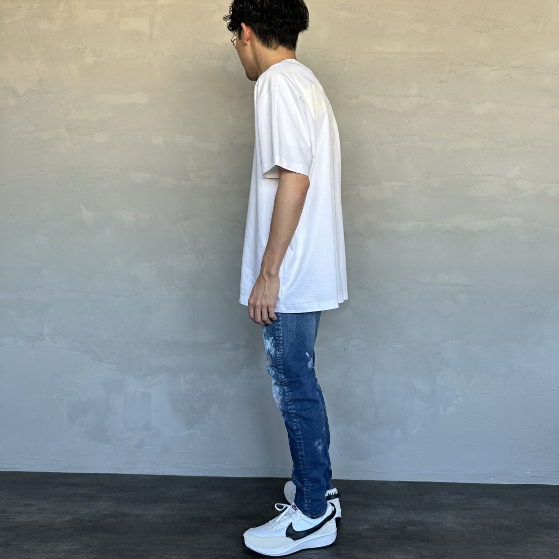 TATRAS [タトラス] EION/エイオン クルーネックTシャツ [MTAT24S8239-M] WHITE &&モデル身長：168cm 着用サイズ：3&&