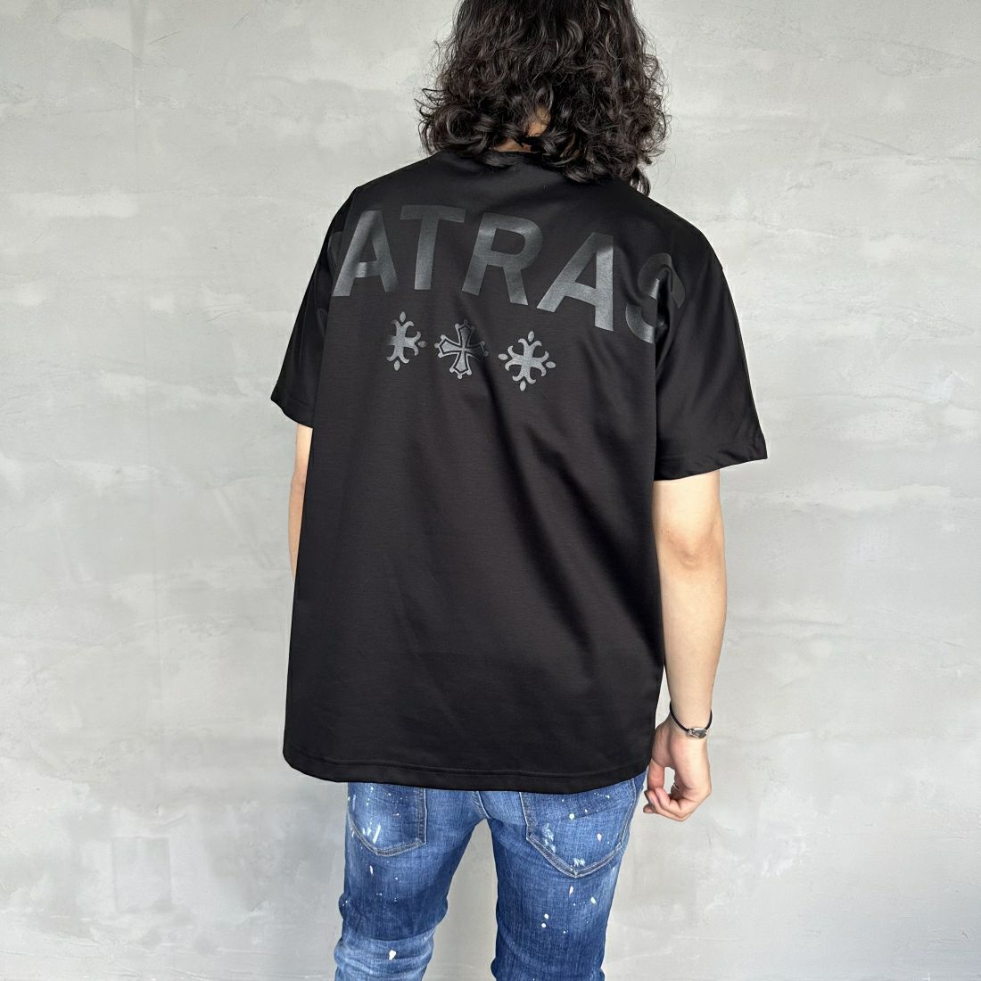TATRAS [タトラス] EION/エイオン クルーネックTシャツ [MTAT24S8239-M] BLACK &&モデル身長：173cm 着用サイズ：2&&