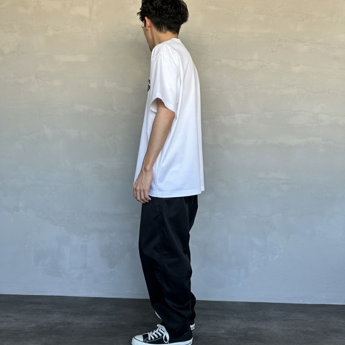 TATRAS [タトラス] ANICETO/アニチェート ロゴTシャツ [MTAT24S8261-M] WHITE &&モデル身長：168cm 着用サイズ：3&&