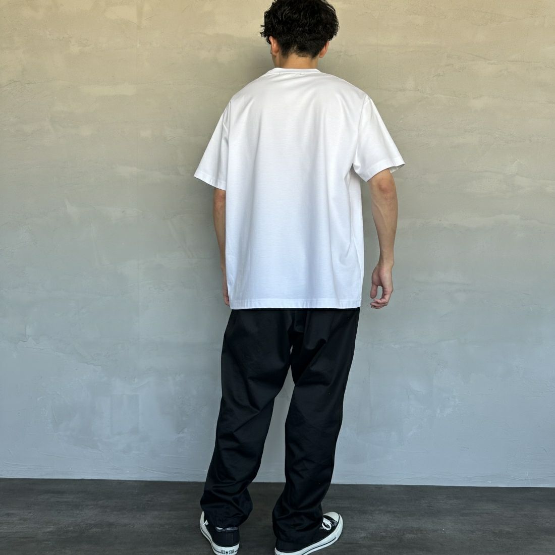 TATRAS [タトラス] ANICETO/アニチェート ロゴTシャツ [MTAT24S8261-M] WHITE &&モデル身長：168cm 着用サイズ：3&&