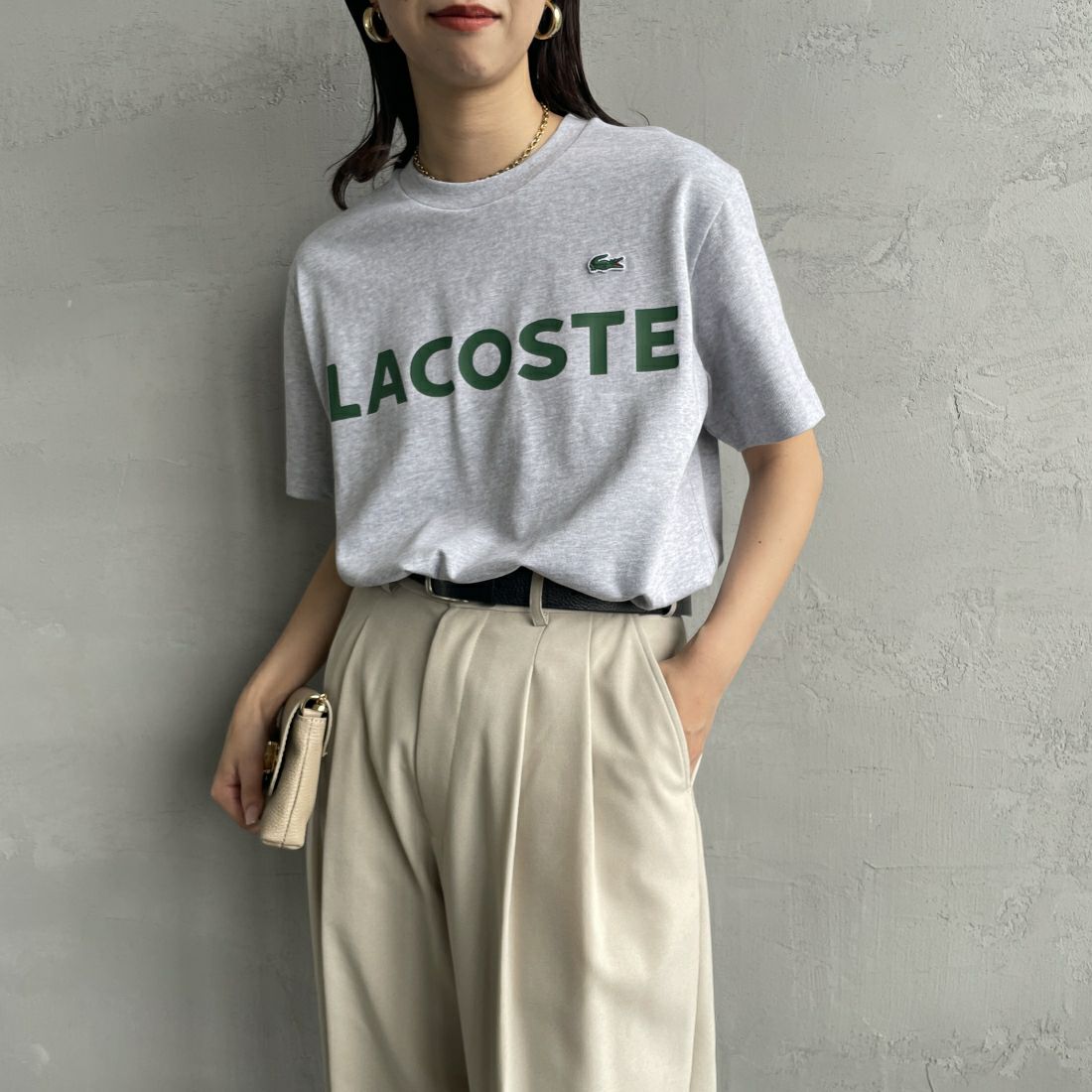 LACOSTE [ラコステ] ヘビーウェイトロゴTシャツ [TH2299]