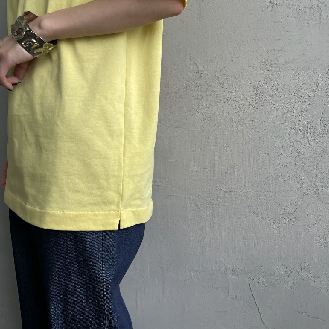 LACOSTE [ラコステ] クルーネックTシャツ [TH5582] 107 YELLOW