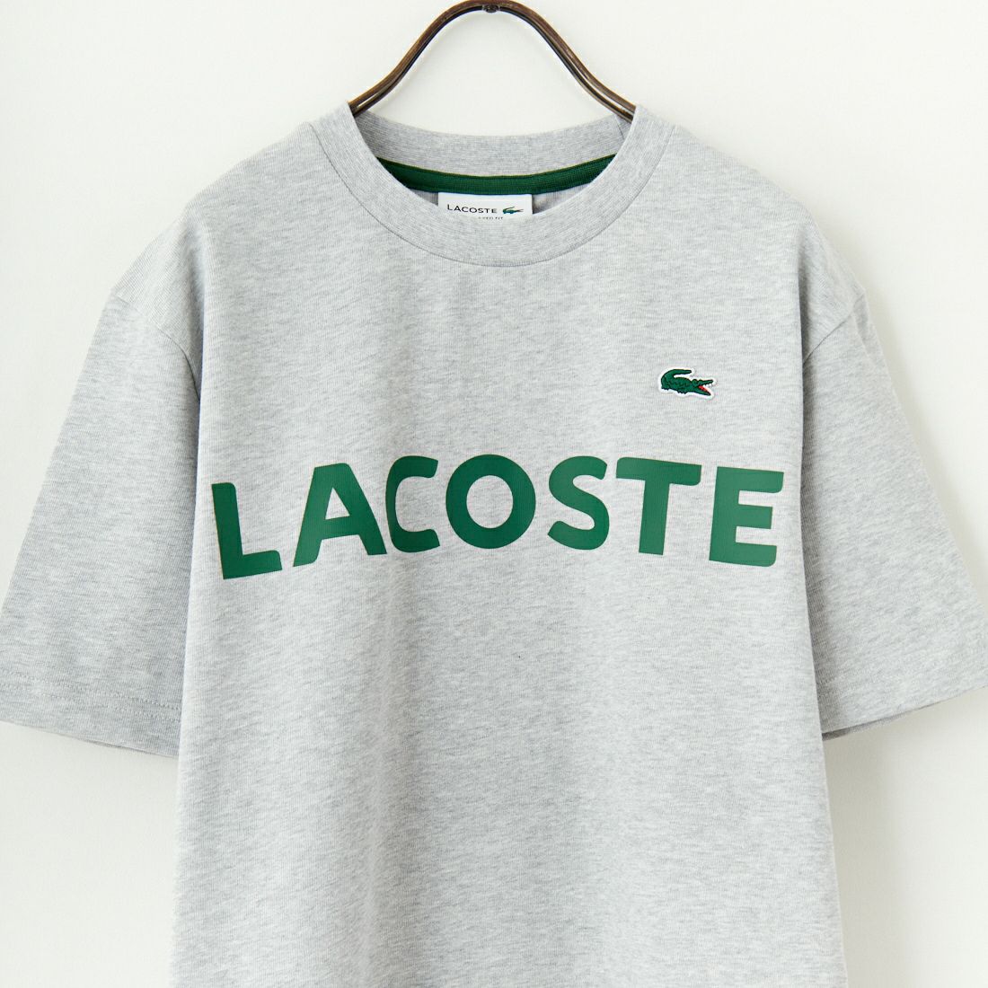 LACOSTE [ラコステ] ヘビーウェイトロゴTシャツ [TH2299] CCA L.GREY