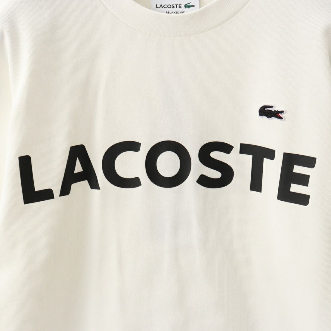LACOSTE [ラコステ] ヘビーウェイトブランドネームロゴTシャツ [TH2299] 70V FLOUR