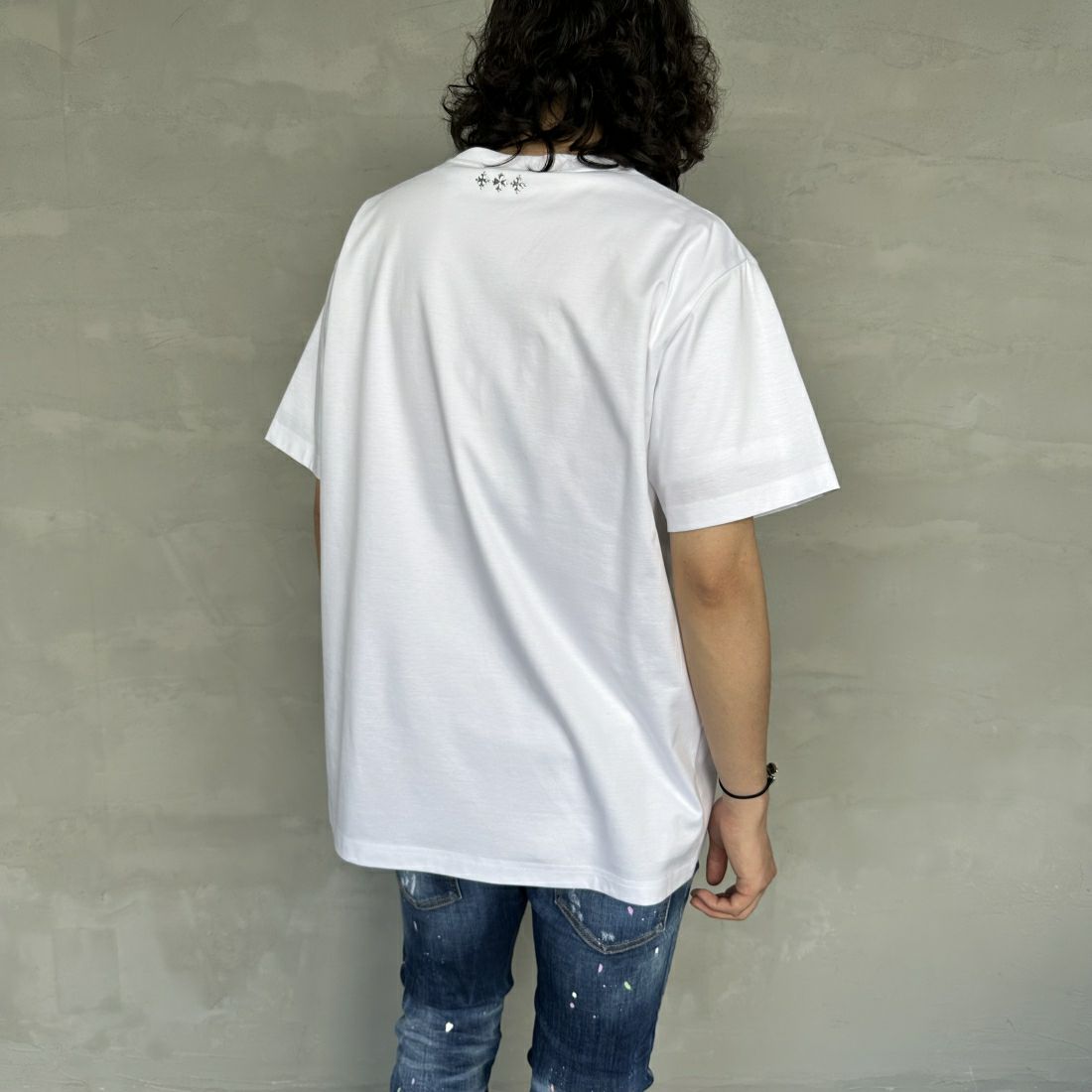 TATRAS [タトラス] SELO/セロ クルーネックTシャツ [MTAT24S8195-M] WHITE &&モデル身長：173cm 着用サイズ：3&&