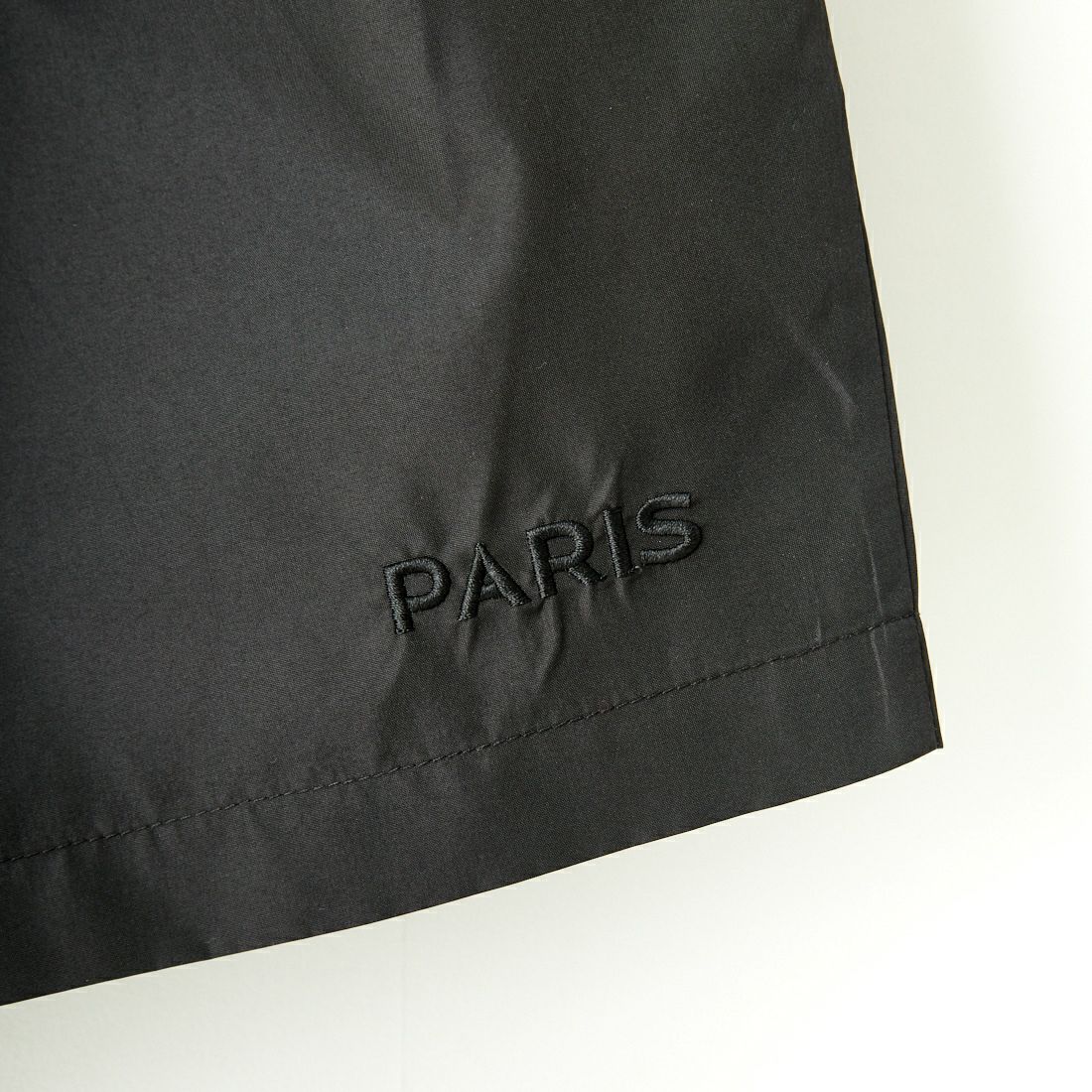 PARIS SAINT-GERMAN [パリ・サンジェルマン] 刺繍ロゴ ウインドショートパンツ [PS1224SS0001] BLACK