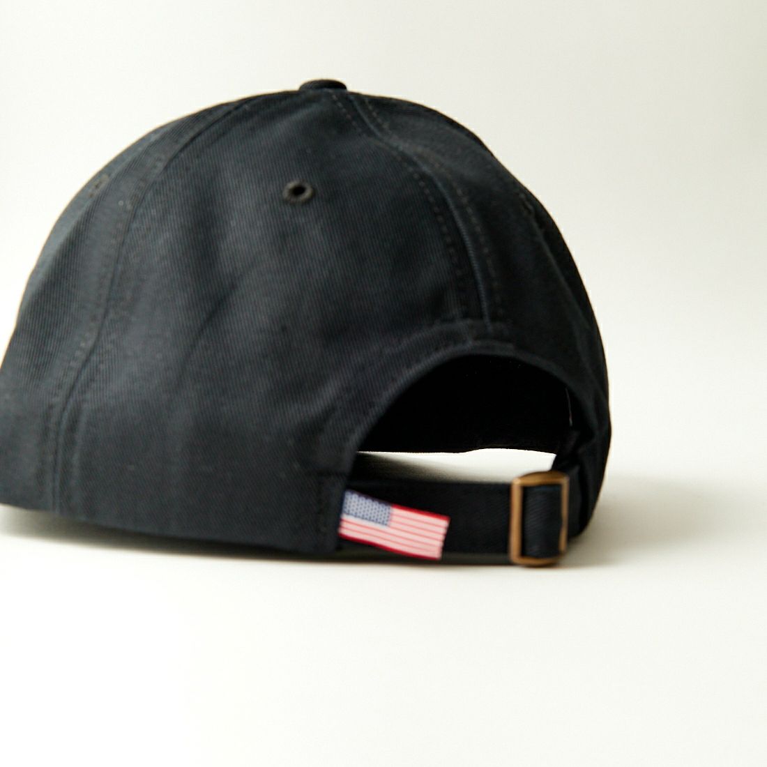 Cooperstown Ball Cap [クーパーズタウンボールキャップ] チノコットン ノンウォッシュ ロゴキャップ P [PORP47-UW] BLACK/WHIT