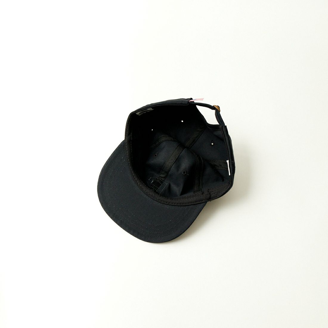 Cooperstown Ball Cap [クーパーズタウンボールキャップ] チノコットン ノンウォッシュ ロゴキャップ P [PORP47-UW] BLACK/WHIT