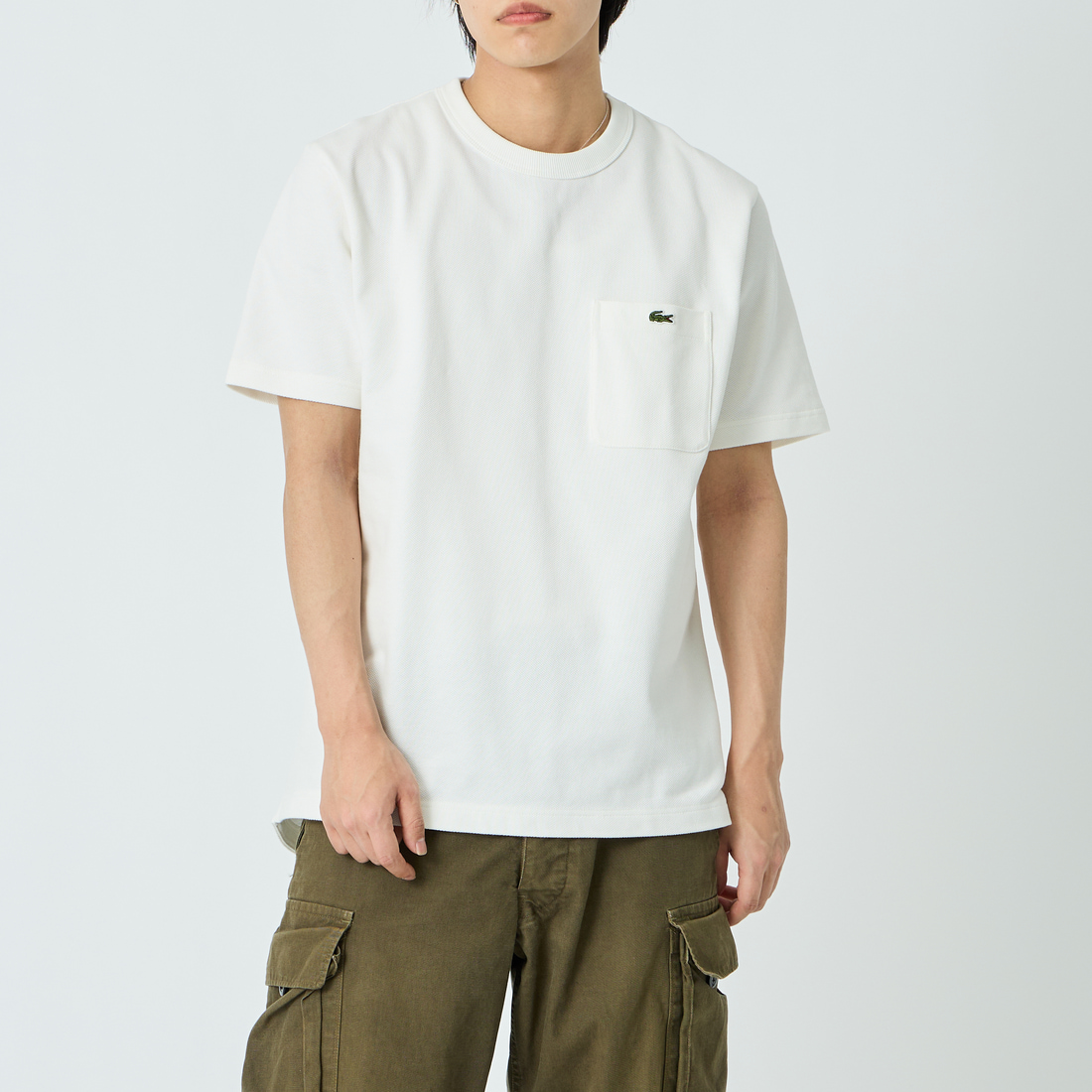 [ラコステ] 公式 鹿の子地ポケットTシャツ メンズ TH4921-99 ラコステ] 公式 鹿の子地ポケットTシャツ メンズ TH4921-99 [TH4921-99]LACOSTE(ラコステ)鹿の子地