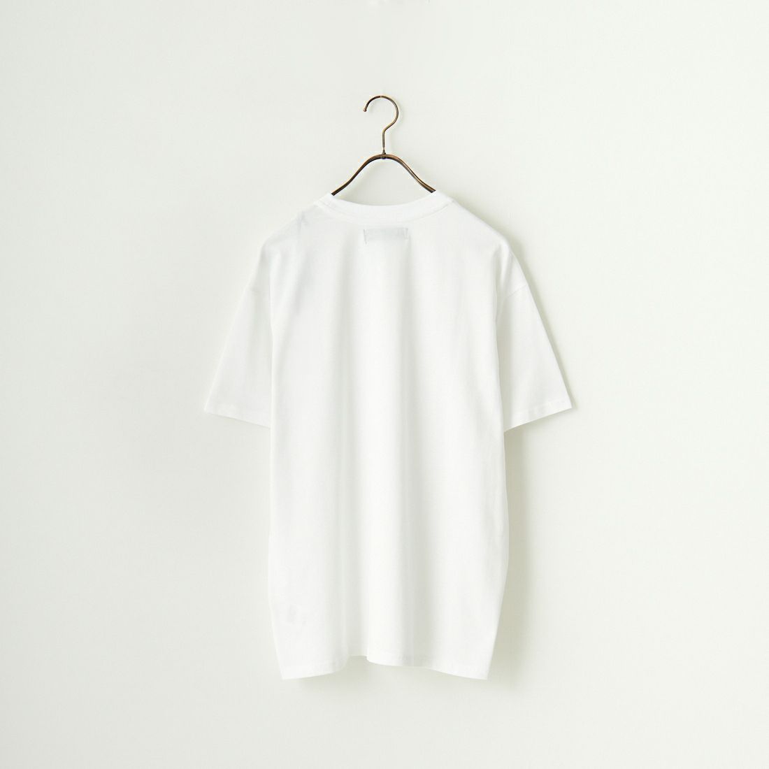 1PIU1UGUALE3 RELAX [ウノ ピゥ ウノ ウグァーレ トレ] シルケットワイドロゴTシャツ [UST-24031] SN10 WHITE