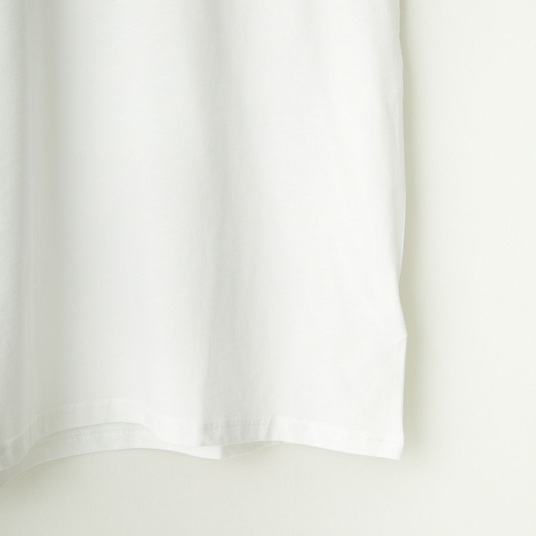 1PIU1UGUALE3 RELAX [ウノ ピゥ ウノ ウグァーレ トレ] シルケットワイドロゴTシャツ [UST-24031] SN10 WHITE