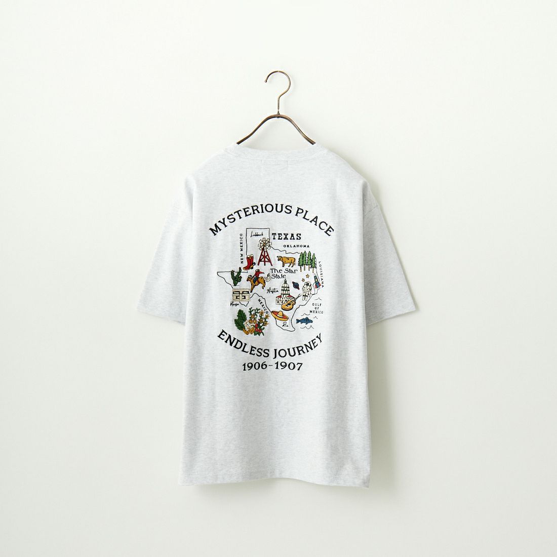 33Degrees [サーティスリーディグリーズ] 刺繍Tシャツ [TDR-242-021] 04 LGRﾏｯﾌﾟ