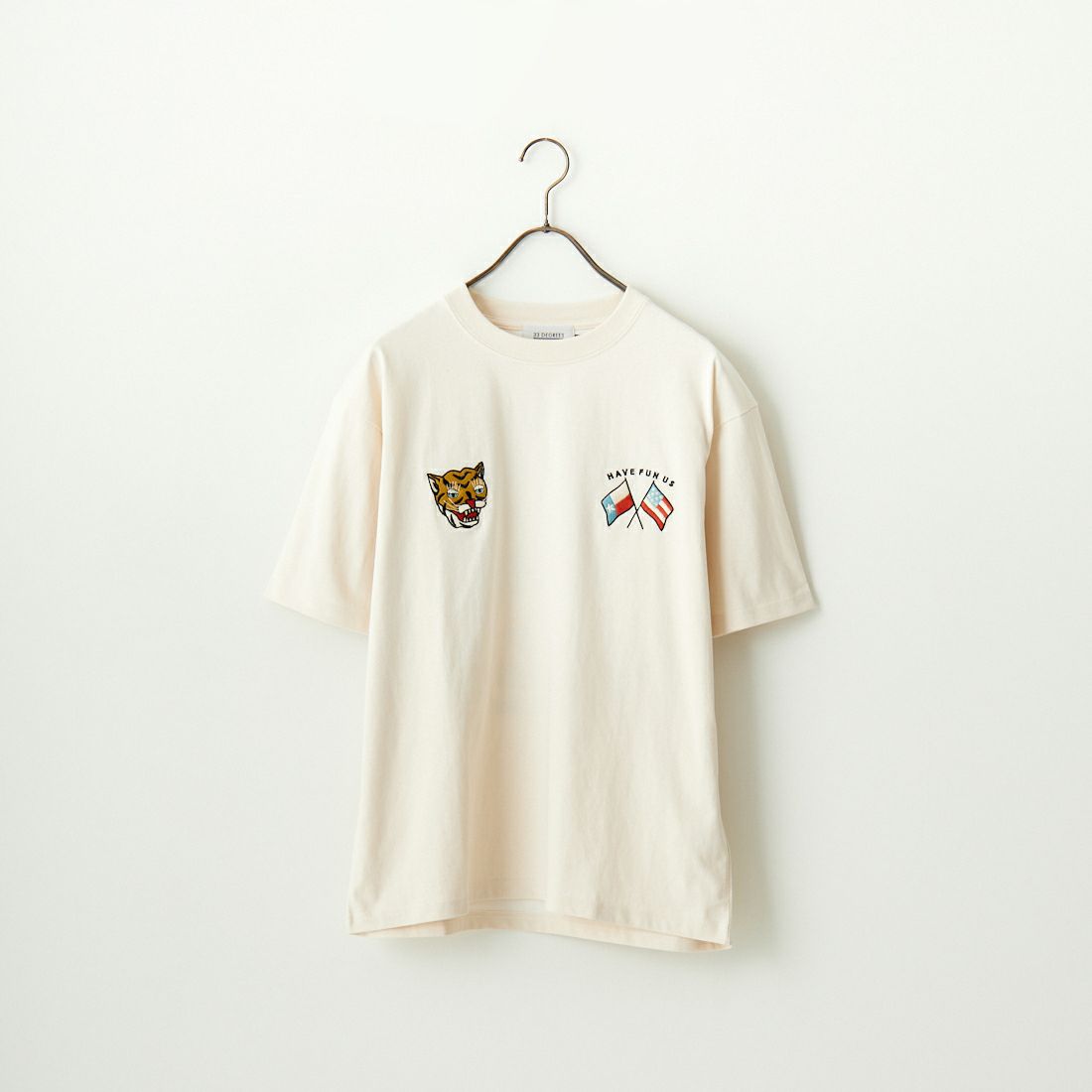 33Degrees [サーティスリーディグリーズ] 刺繍Tシャツ [TDR-242-021] 06 OFFﾄﾗ