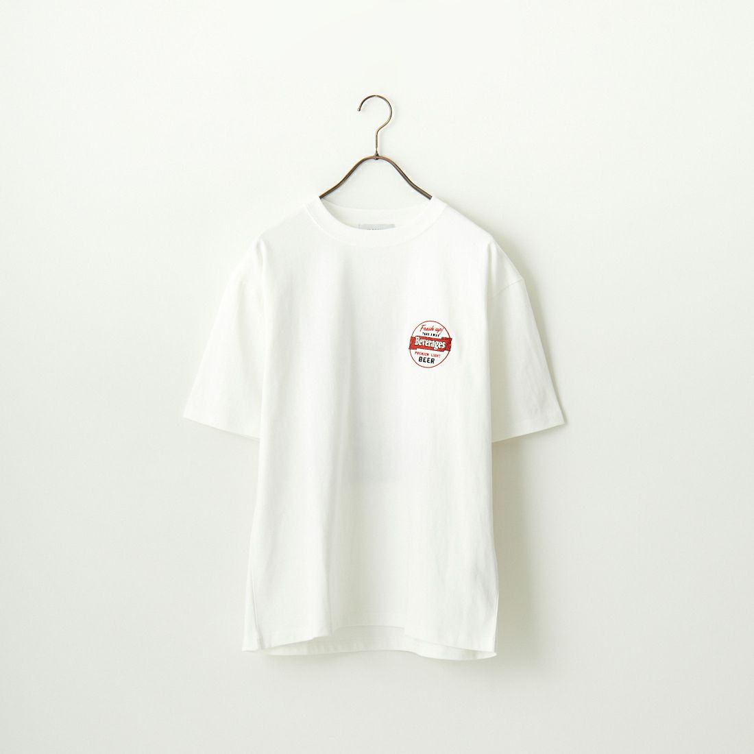 33Degrees [サーティスリーディグリーズ] 刺繍Tシャツ [TDR-242-021] 81 WHTBEER