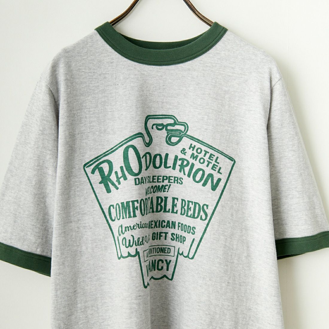 RhodolirioN [ロドリリオン] リンガーTシャツ [OR795] C-H.GREY