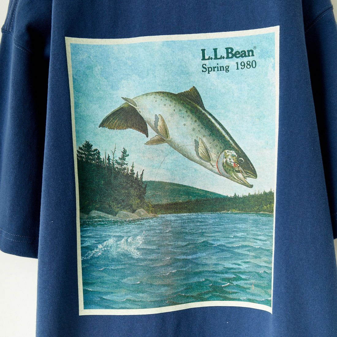 L.L.BEAN [エルエルビーン] 1980s カタログトラウトTシャツ [4275-6066] 61 FADE NV